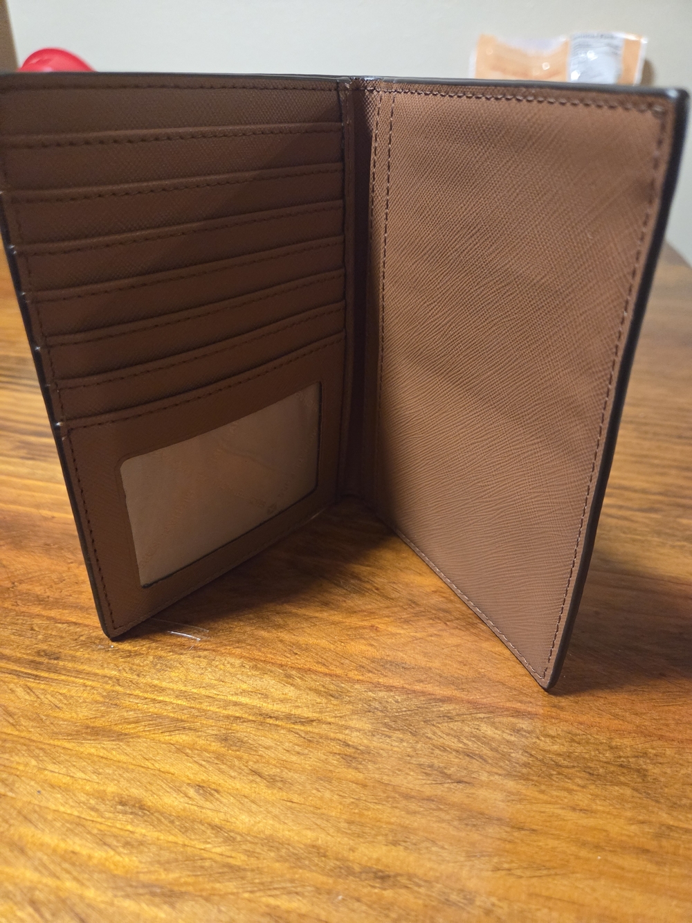 Michael Kors Beige Monogram Passport Holder - Picture 3 of 4